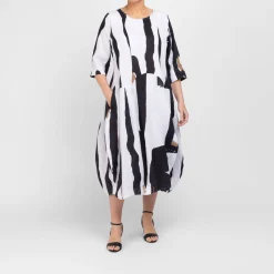 Outlet Alembika Dress Black and White