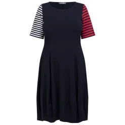 Outlet Alembika Short Sleeve Jersey Dress Navy