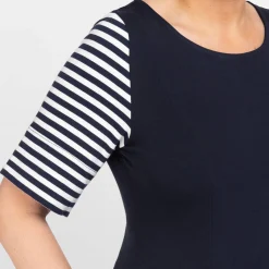 Outlet Alembika Short Sleeve Jersey Dress Navy