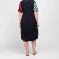Outlet Alembika Short Sleeve Jersey Dress Navy