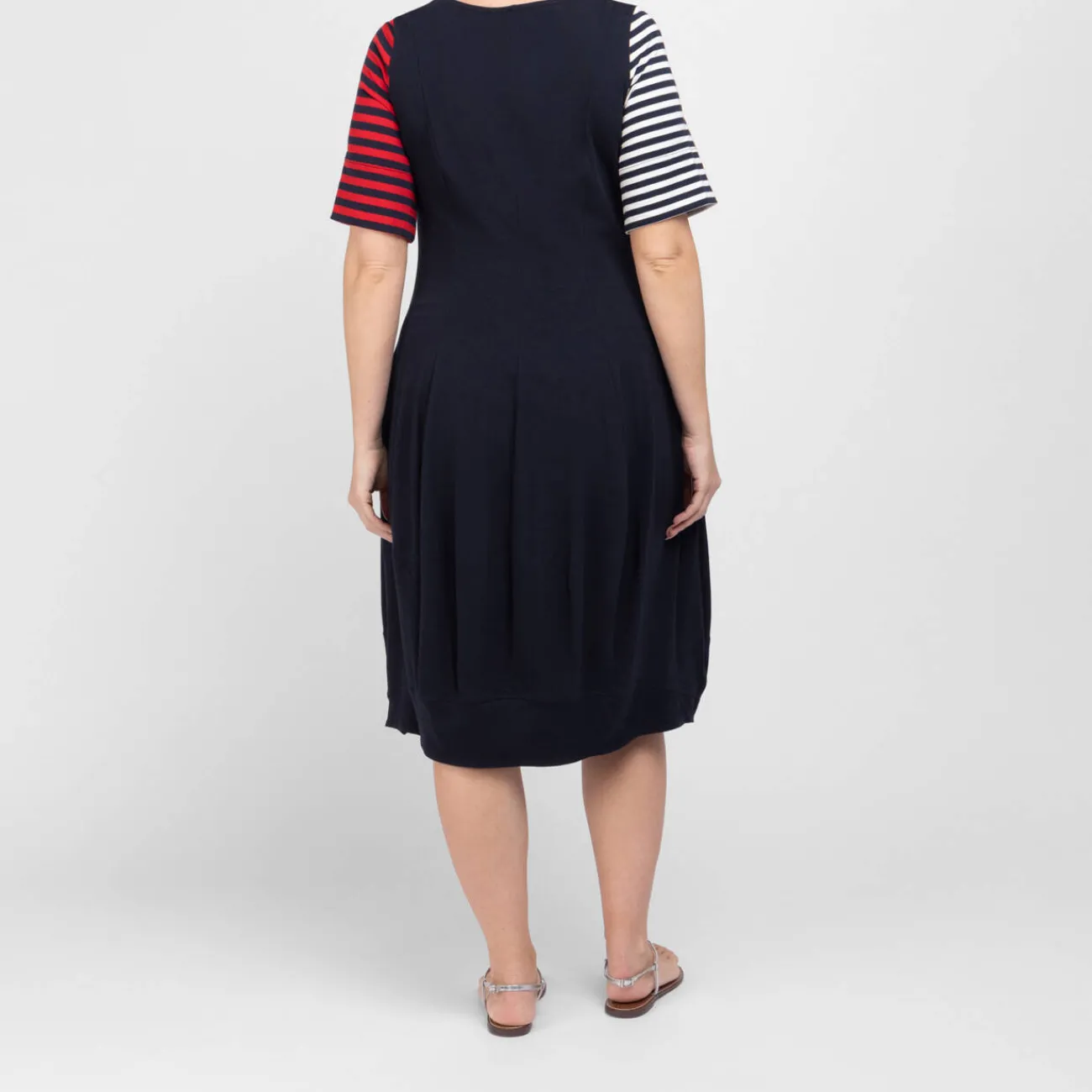 Outlet Alembika Short Sleeve Jersey Dress Navy