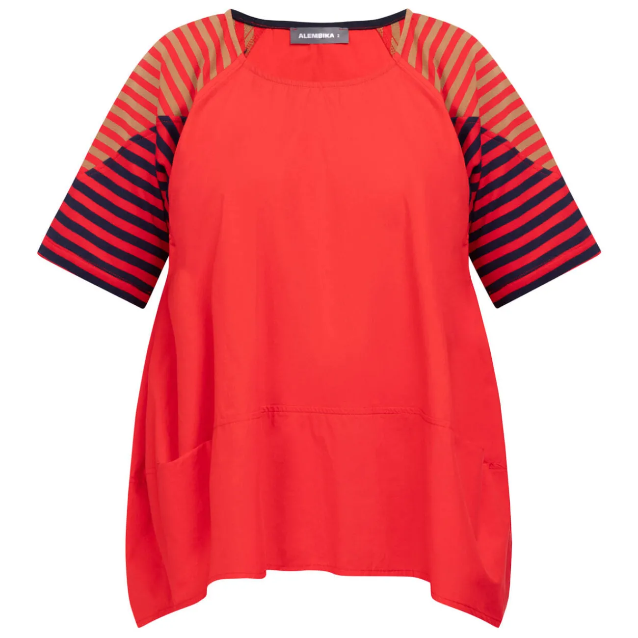 New Alembika Short Sleeve Tunic Red