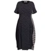 Clearance Alembika Striped Jersey Dress Black