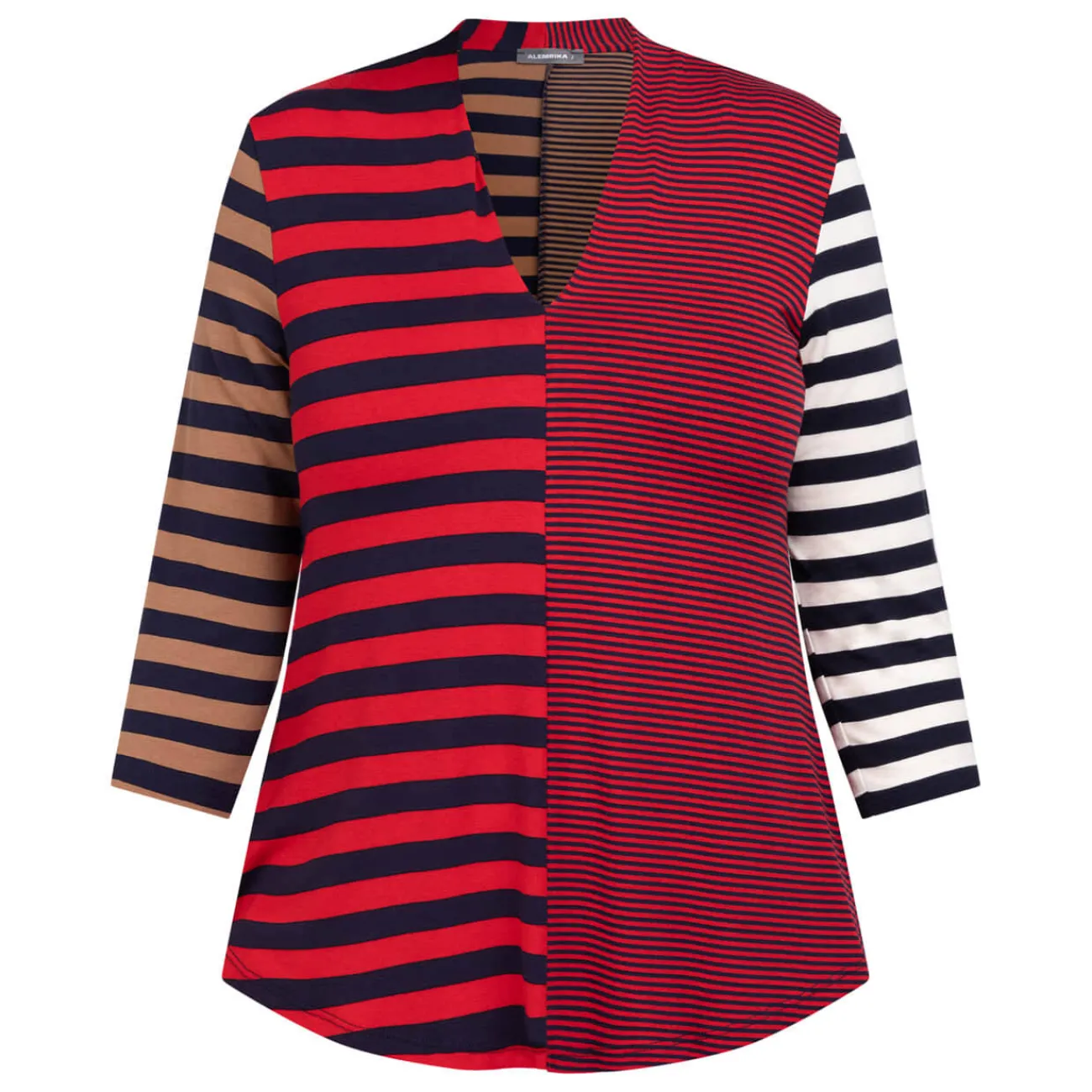 Sale Alembika V-neck Jersey Striped Tunic