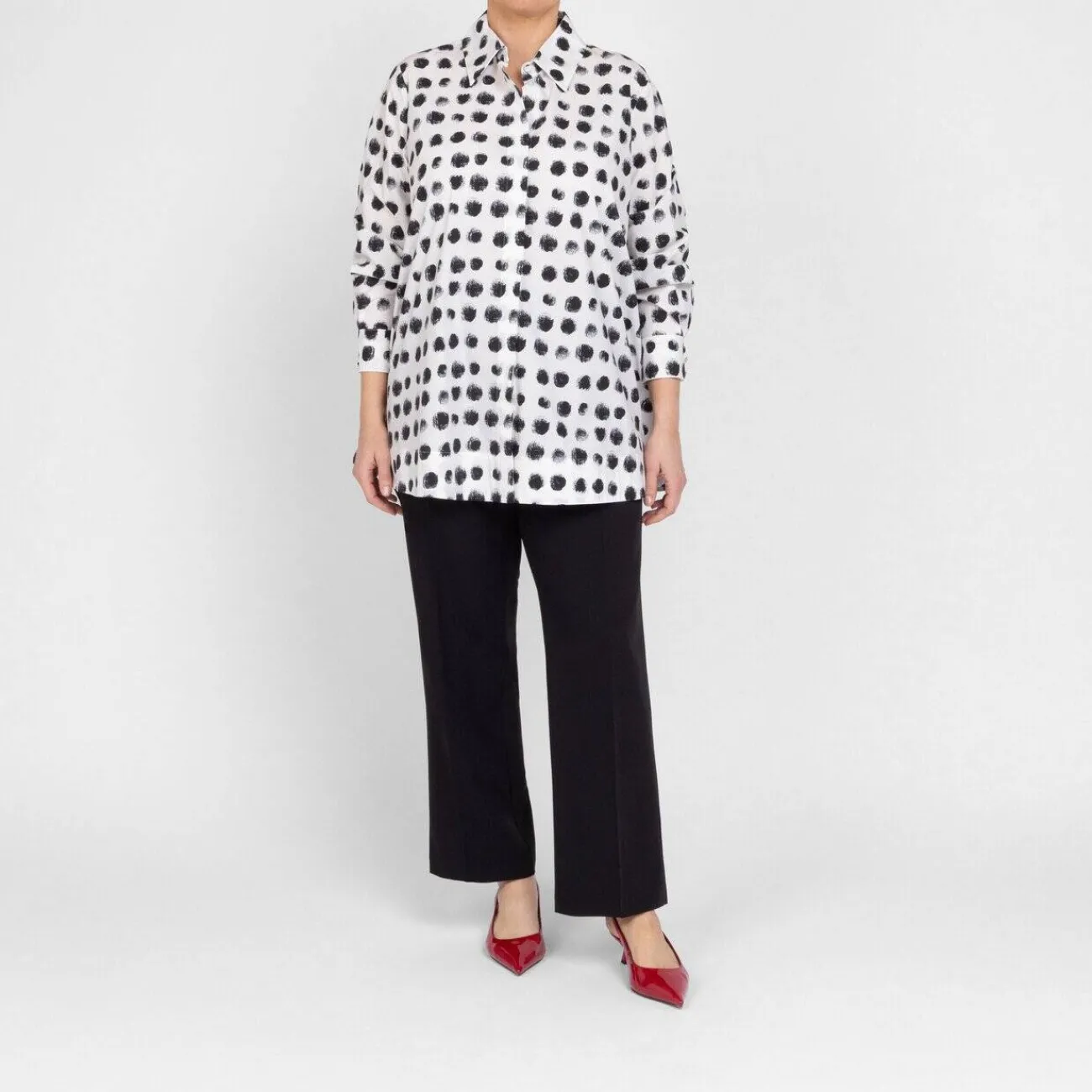Fashion Beige Classic Regular Leg Pull On Trouser Black