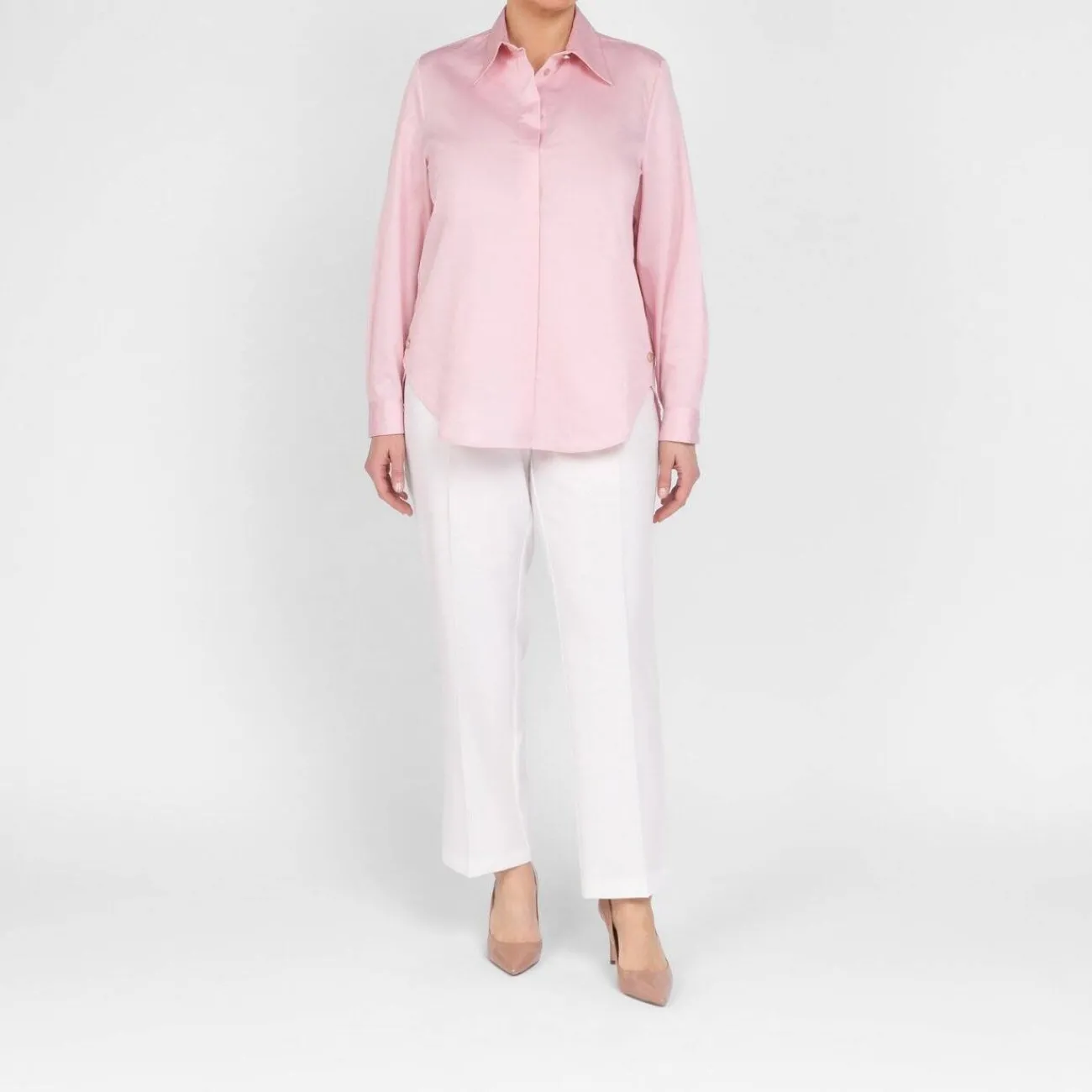Online Beige Classic Regular Leg Pull On Trouser Off-White