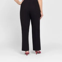 Fashion Beige Classic Regular Leg Pull On Trouser Black