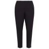 Sale Beige Classic Slim Leg Pull On Trouser Black