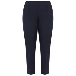 Online Beige Classic Slim Leg Pull On Trouser Navy