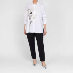 Sale Beige Classic Slim Leg Pull On Trouser Black
