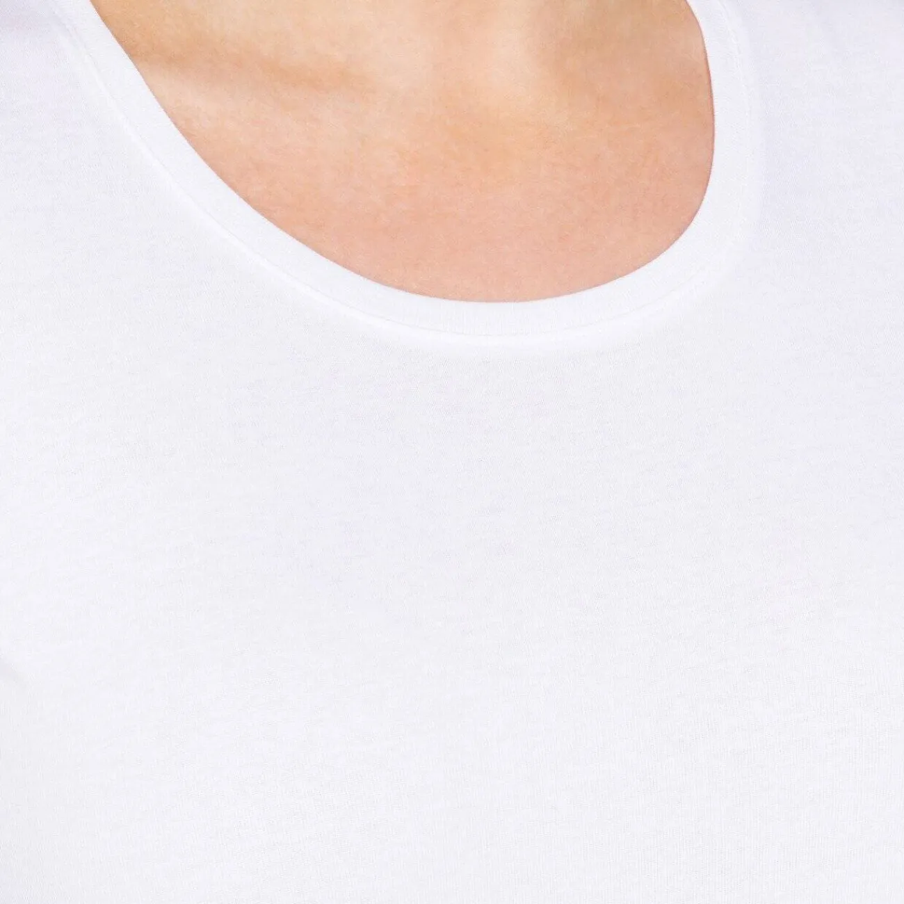 Online Beige Cotton 3/4 Sleeve T-Shirt White