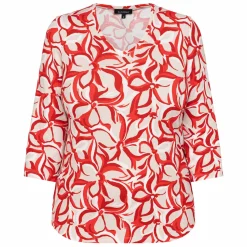 Discount Beige Floral Printed T-Shirt Berry
