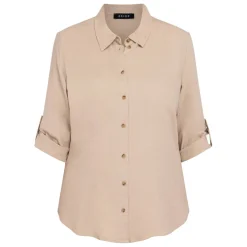 Sale Beige Linen Blend Shirt