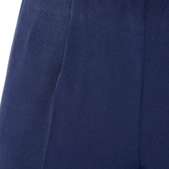 New Beige PULL ON TROUSER FRONT CREASE NAVY