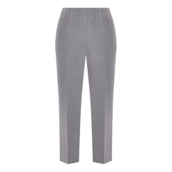Hot Beige Pull On Trouser Grey Parallel Leg