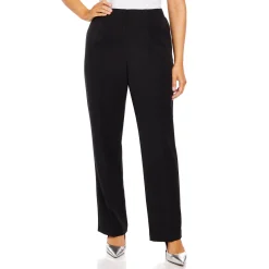 Discount Beige Pull On Trouser Parallel Leg Black