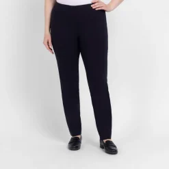 Online Beige Pull On Trousers Navy