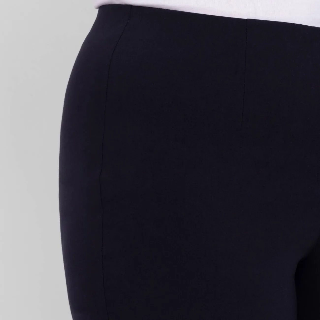 Online Beige Pull On Trousers Navy