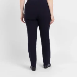 Online Beige Pull On Trousers Navy