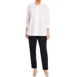 New Beige Pull-On Trouser Navy