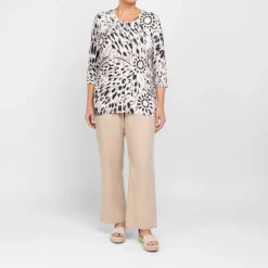 Hot Beige Pull-On Trouser Sand