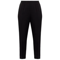 Clearance Beige Pull-On Trousers Black