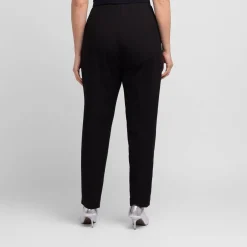 Clearance Beige Pull-On Trousers Black