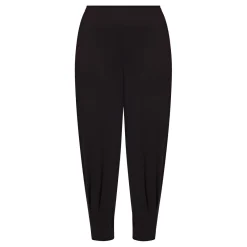 Best Beige STRETCH JERSEY TAPERED TROUSERS BLACK
