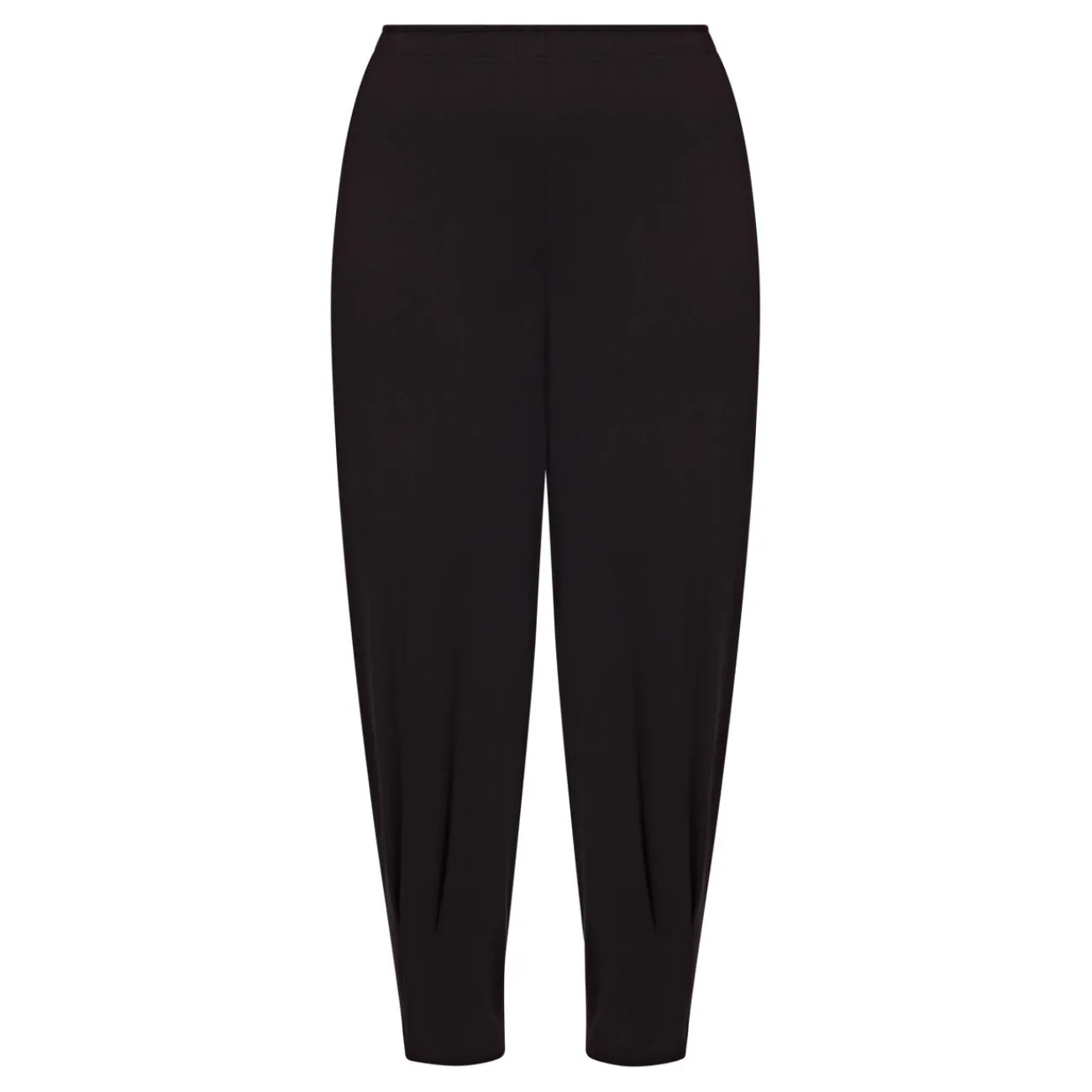 Best Beige STRETCH JERSEY TAPERED TROUSERS BLACK
