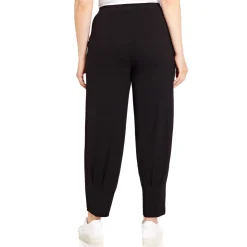 Best Beige STRETCH JERSEY TAPERED TROUSERS BLACK