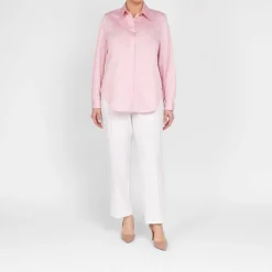 Discount Elena Miro Cotton Oxford Shirt Pink