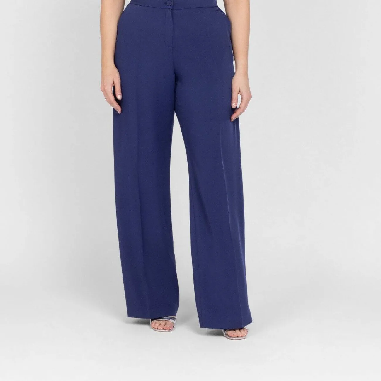 Discount Elena Miro Crepe Trousers Navy