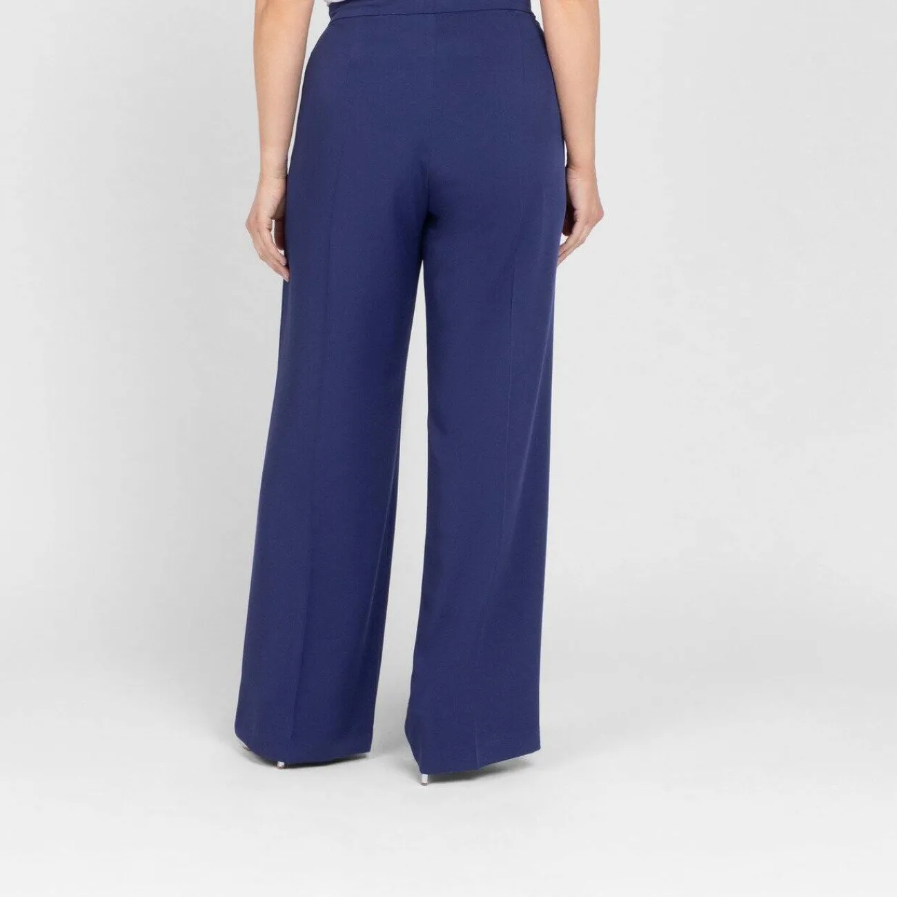 Discount Elena Miro Crepe Trousers Navy