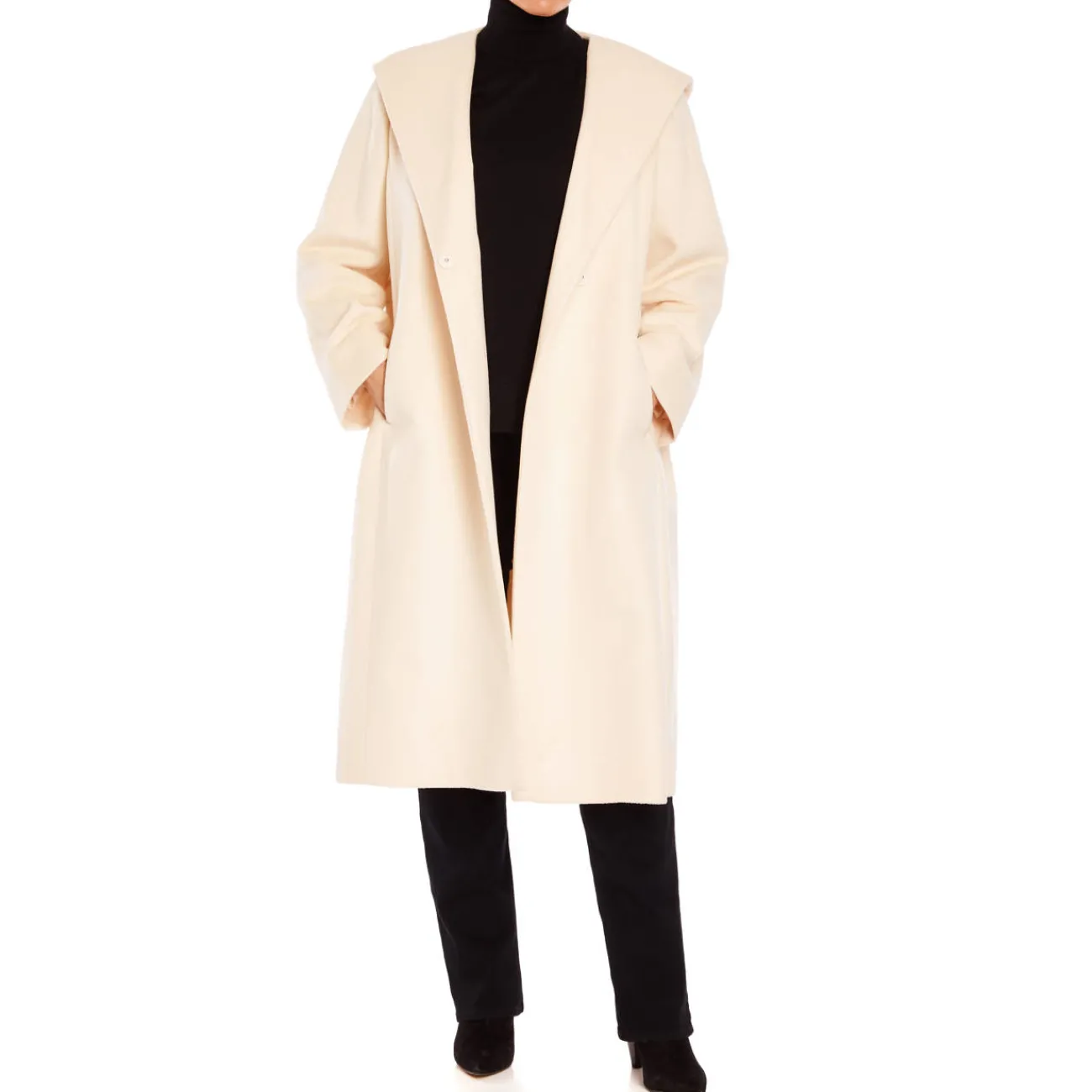 Best Elena Miro DOUBLE FACE COAT IVORY