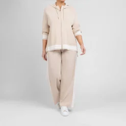 Discount Elena Miro Drawstring Waist Trouser Beige