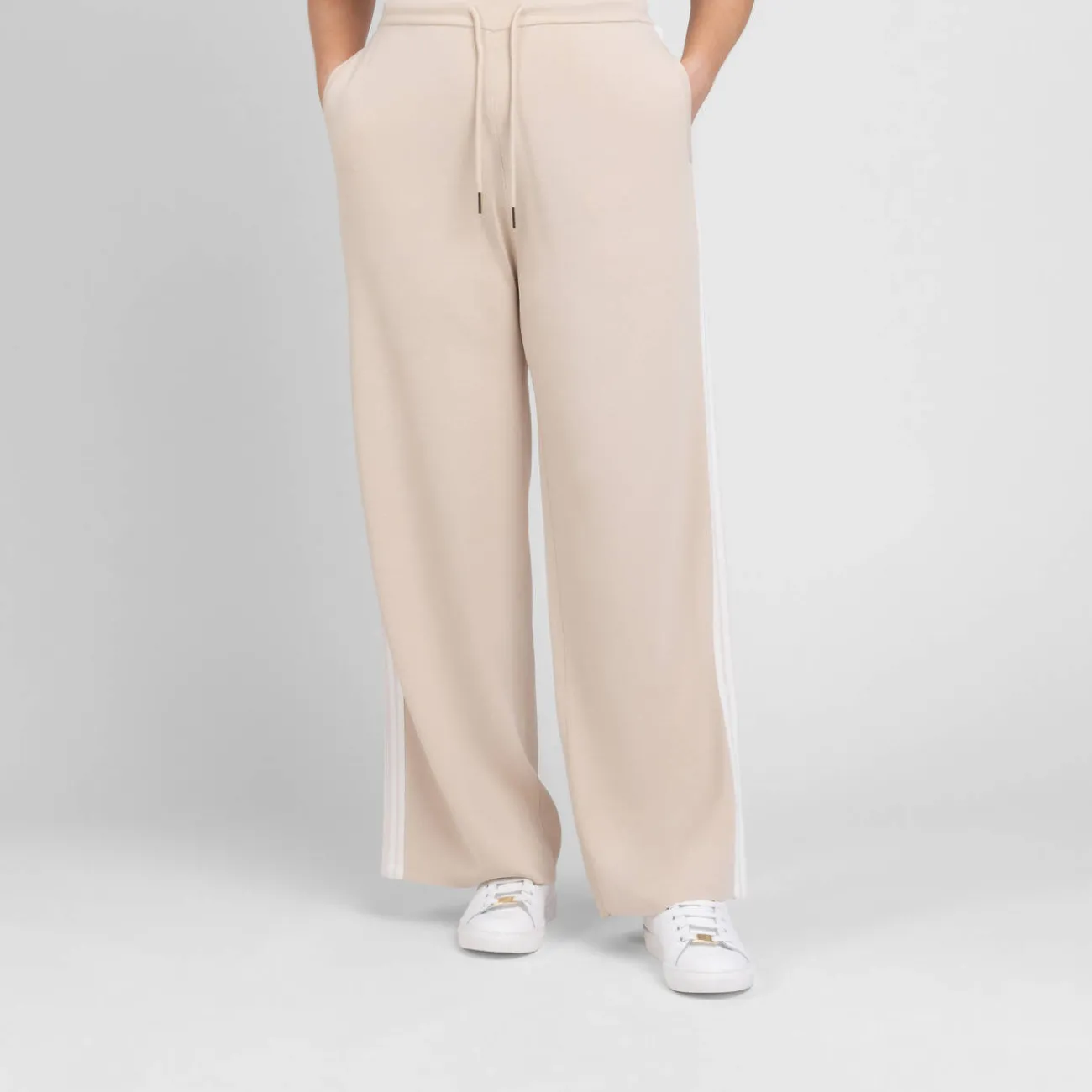 Discount Elena Miro Drawstring Waist Trouser Beige