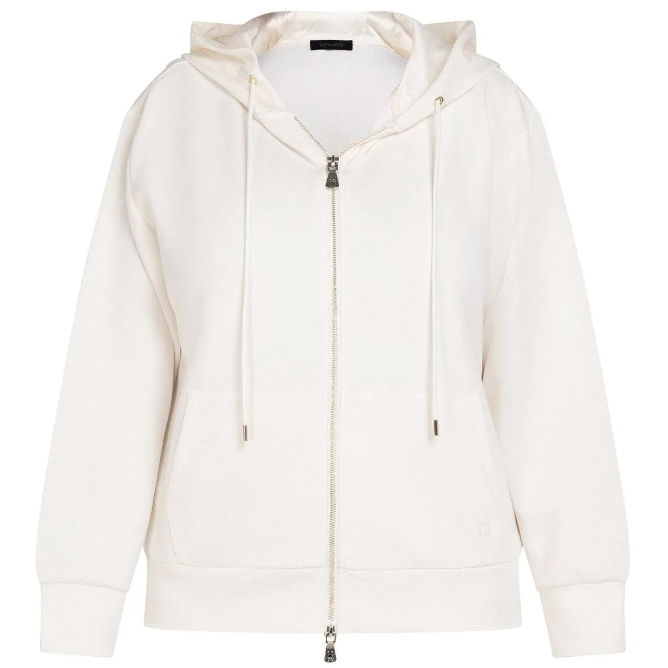 New Elena Miro Jersey Hoody Off White