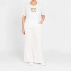 Best Elena Miro Jersey Trousers Off White