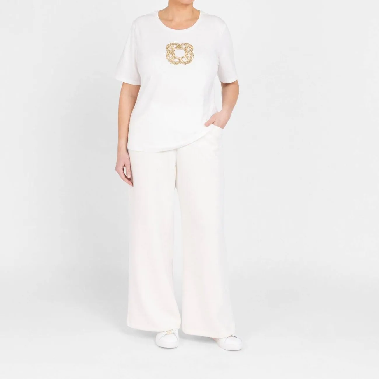Best Elena Miro Jersey Trousers Off White