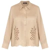Sale Elena Miro Linen Shirt Sand