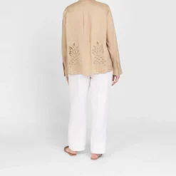 Sale Elena Miro Linen Shirt Sand
