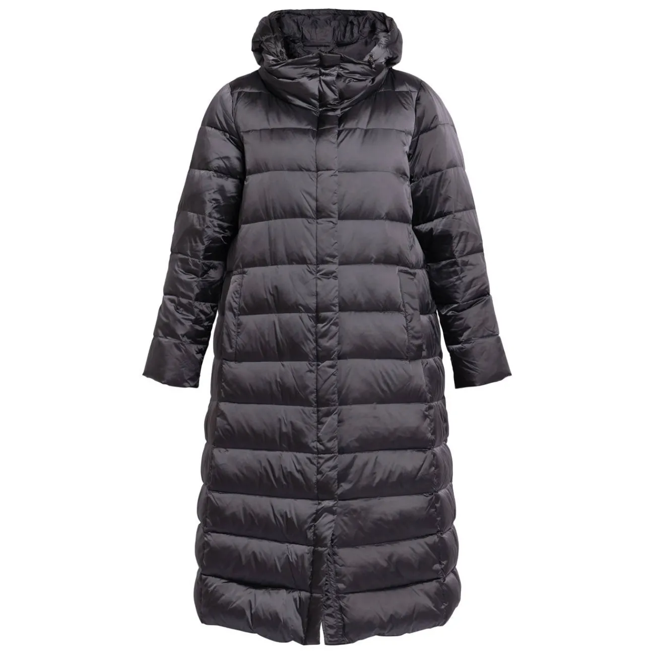 Fashion Elena Miro LONG PUFFER COAT ANTHRACITE