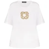 New Elena Miro Sequin Logo T-Shirt White