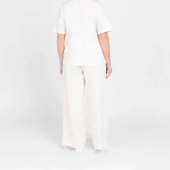 New Elena Miro Sequin Logo T-Shirt White
