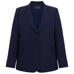 Clearance Miro Elegante Elena Miro Tailored Jacket Navy