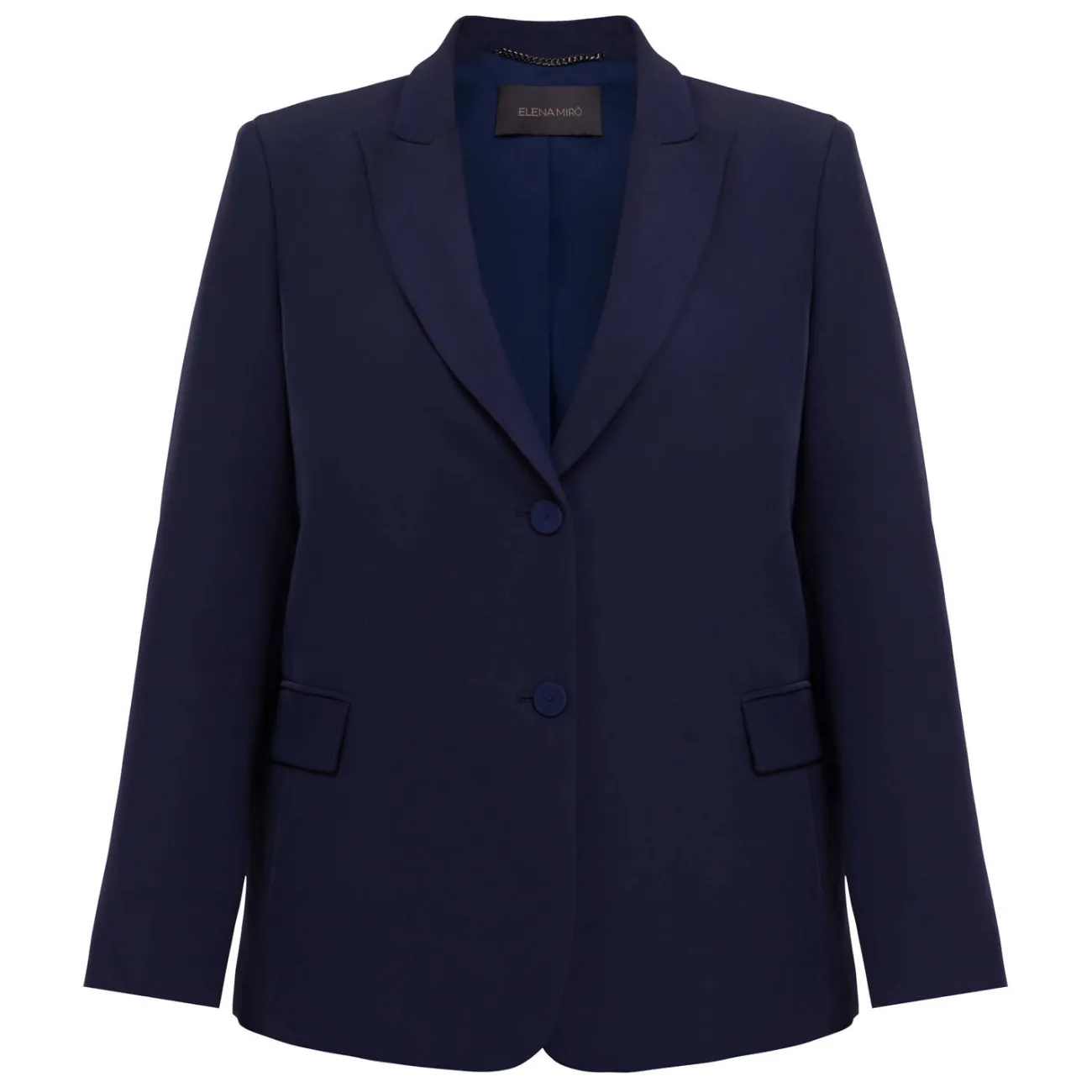 Clearance Miro Elegante Elena Miro Tailored Jacket Navy