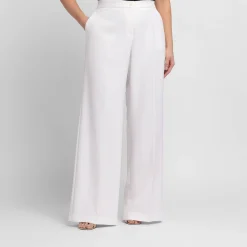 Best ELENA MIRO PRE Elena Miro Wide Leg Palazzo Trouser Ivory
