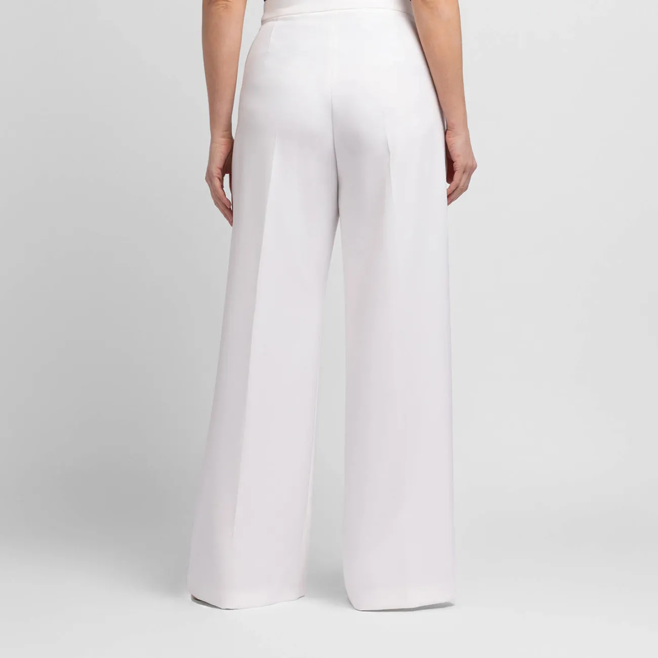 Best ELENA MIRO PRE Elena Miro Wide Leg Palazzo Trouser Ivory