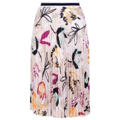 Clearance Faber Floral Print Skirt Beige