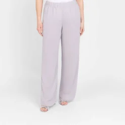 Outlet GAIA Life Deep Side Slit Trouser Pearl Grey